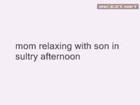 Real incest mom and son relaxing